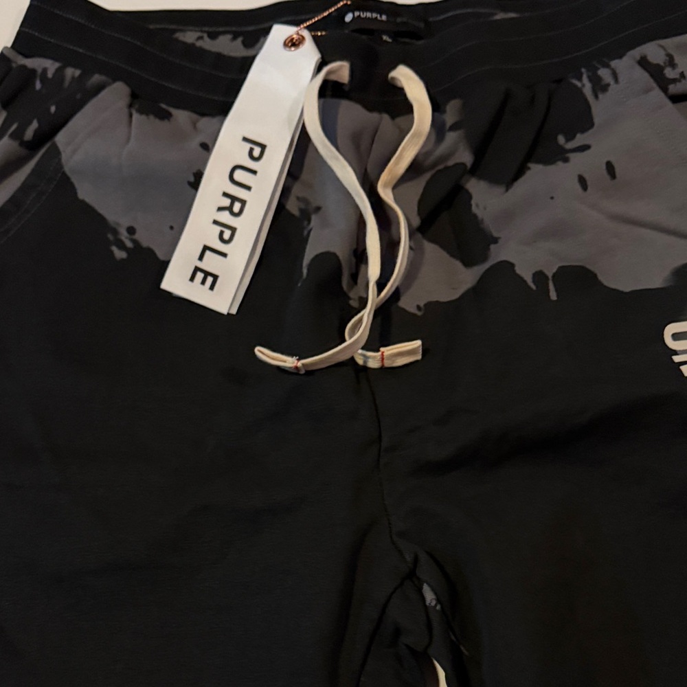 Purple Brand Paine splatter Black and Gray Joggers - Picture 2 of 5